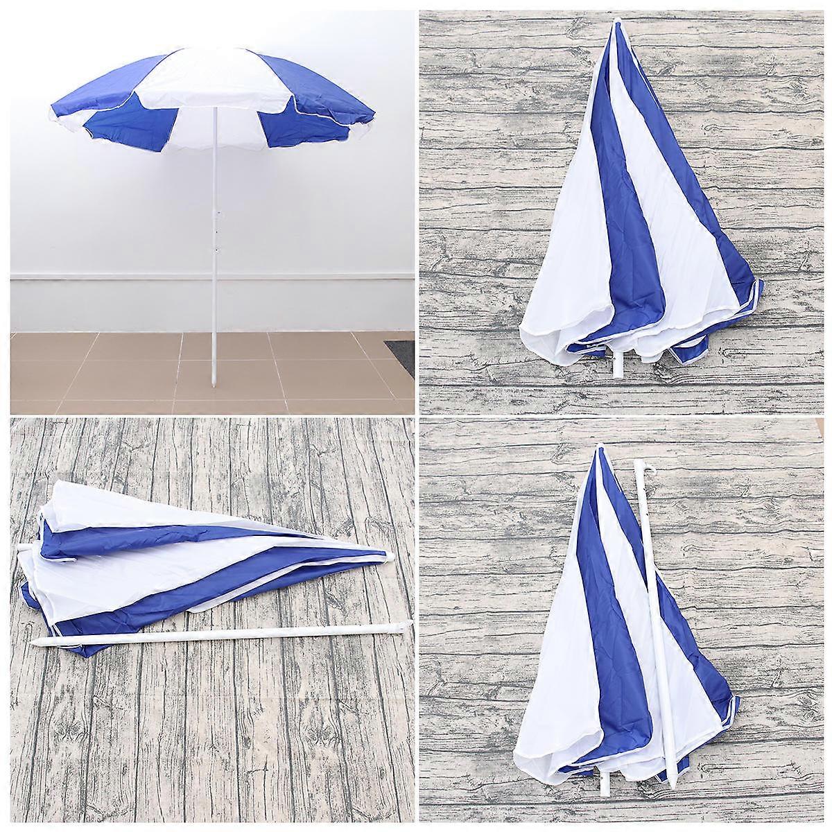 Patio Use Umbrella Blue Design For People 220x220x215cm With Automatic Opening Closing 1Pcs