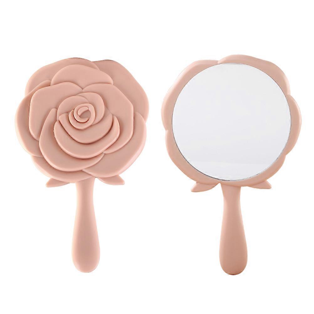 Hemoton 2PCS Make up Mirror for Student Dormitory Small and Lovely Pink Mirror