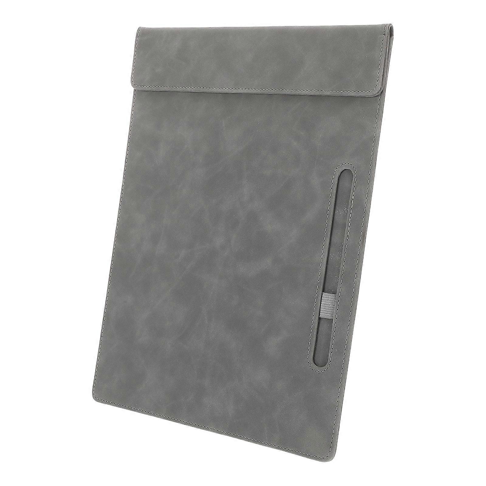 Lightweight PU Clipboard Folder with Pen Holder and Multiple Compartments for Efficient Business Note Taking and Document Organization