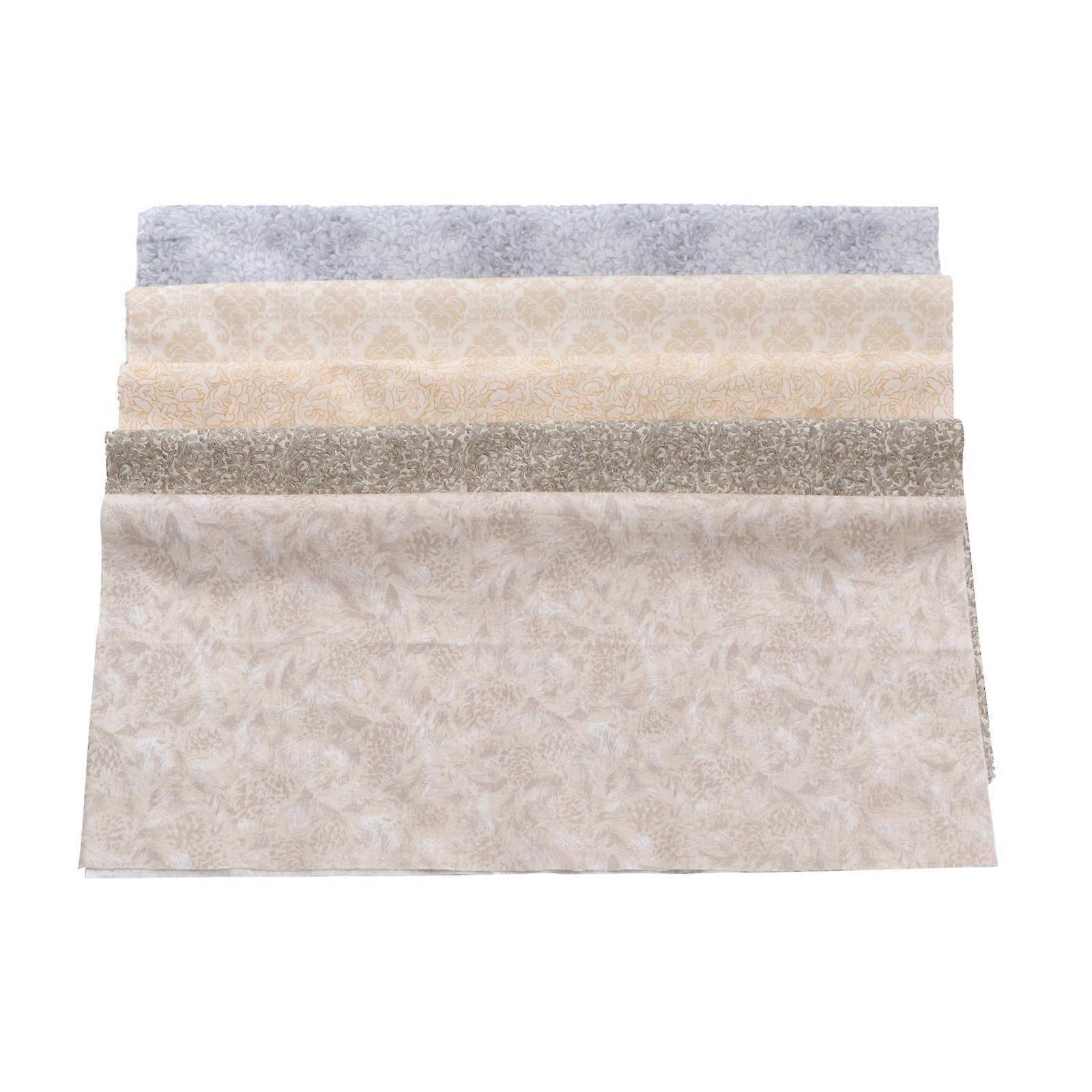 5pcs Versatile Patchwork Cloth for DIY Sewing Fabric Handmade Supply