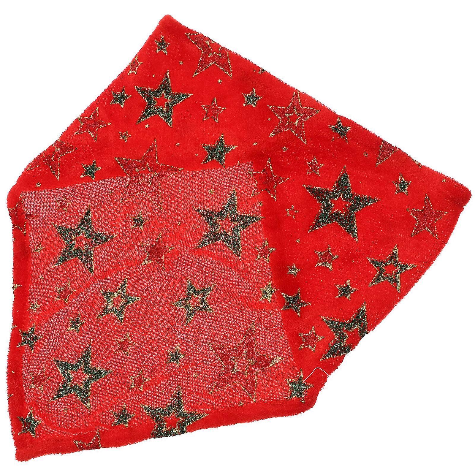 Portable Pet Dog Bandage Machine Washable Made Of Polyester Material Perfect For Christmas Decoration With 1 Set With Triangular Design