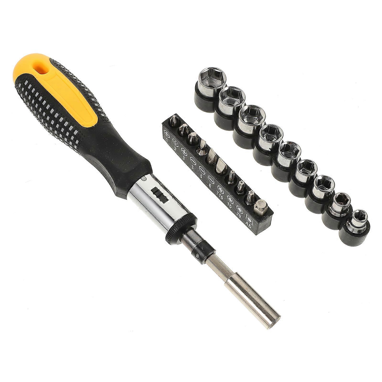 Ratcheting Screwdriver Set with Precision Bits and Ergonomic Handle for Home Repair