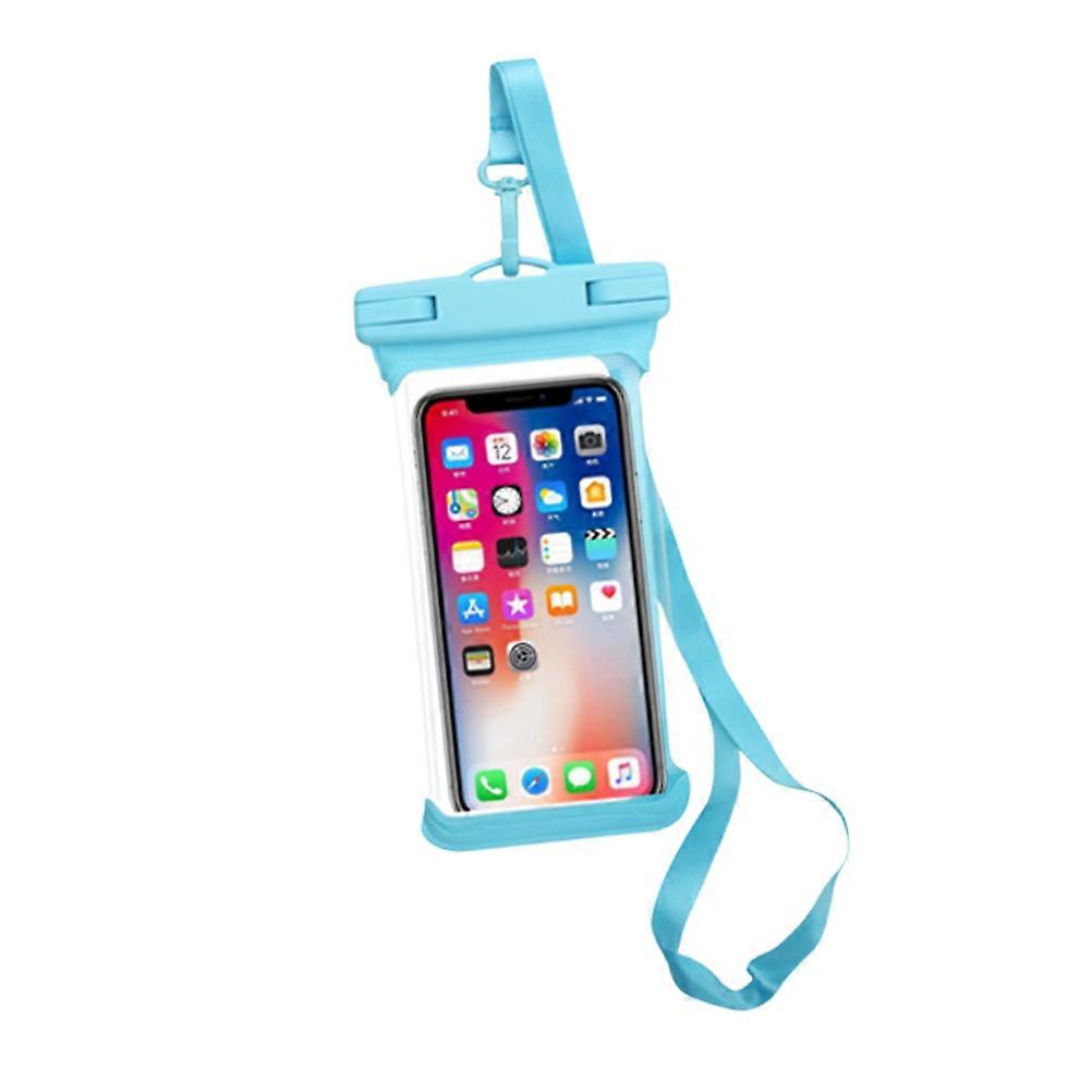 Waterproof Mobile Phone Bag for Outdoor Activities with Durable PVC ABS Material Blue Fits Most
