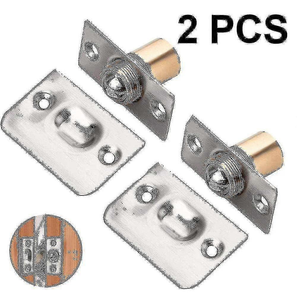 Stainless Steel Adjustable Door Ball Catch for Cabinets - Set of 2 Durable Ball Catches for Secure Closure