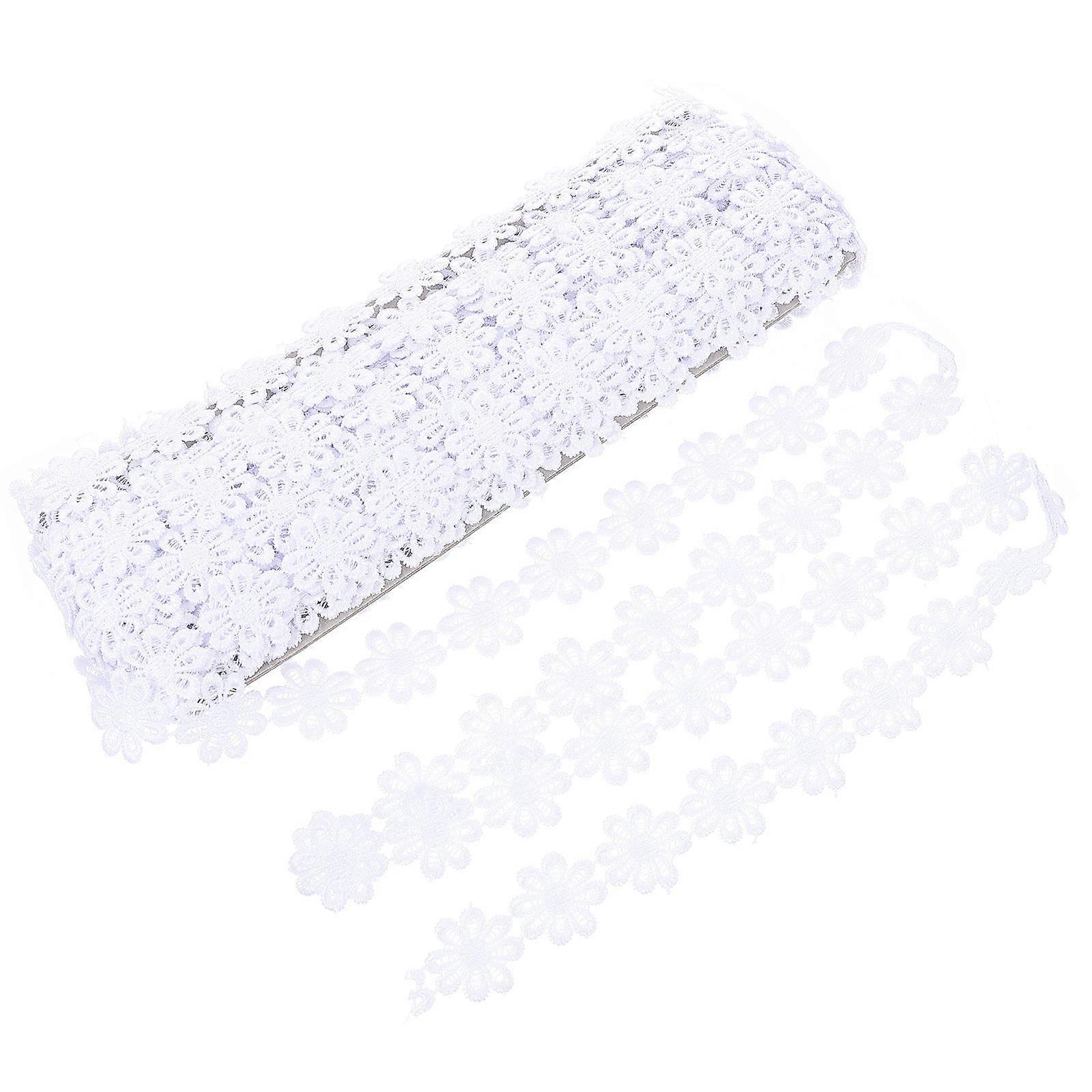 Decorative Polyester Lace Trim Ideal For Crafting And Gift Wrapping Perfect For Birthdays Weddings And Parties 0.1X2.5X1350CM 1Pack