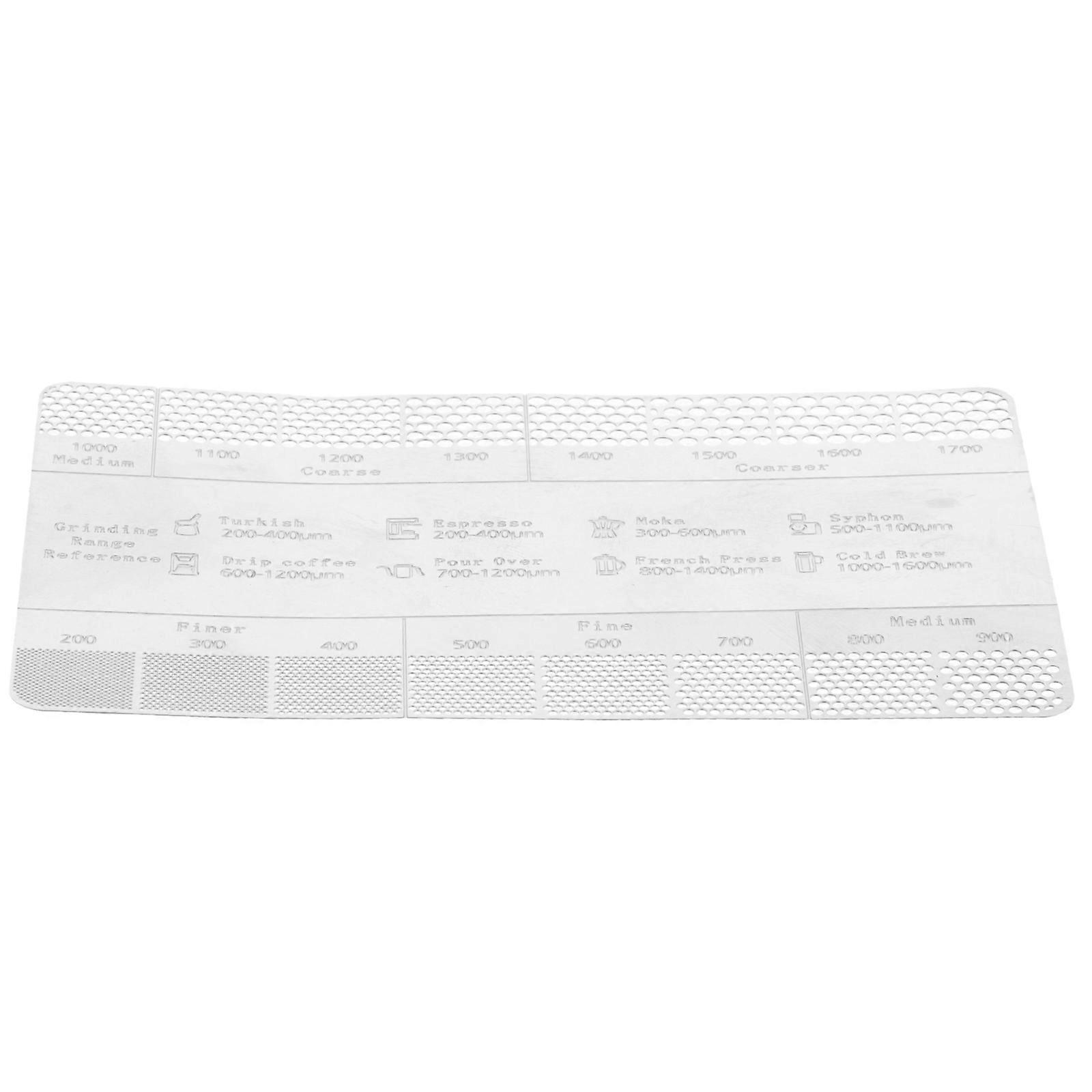 Stainless Steel Ground Coffee Measuring Card for Home Use Accurate Espresso Powder Measurement