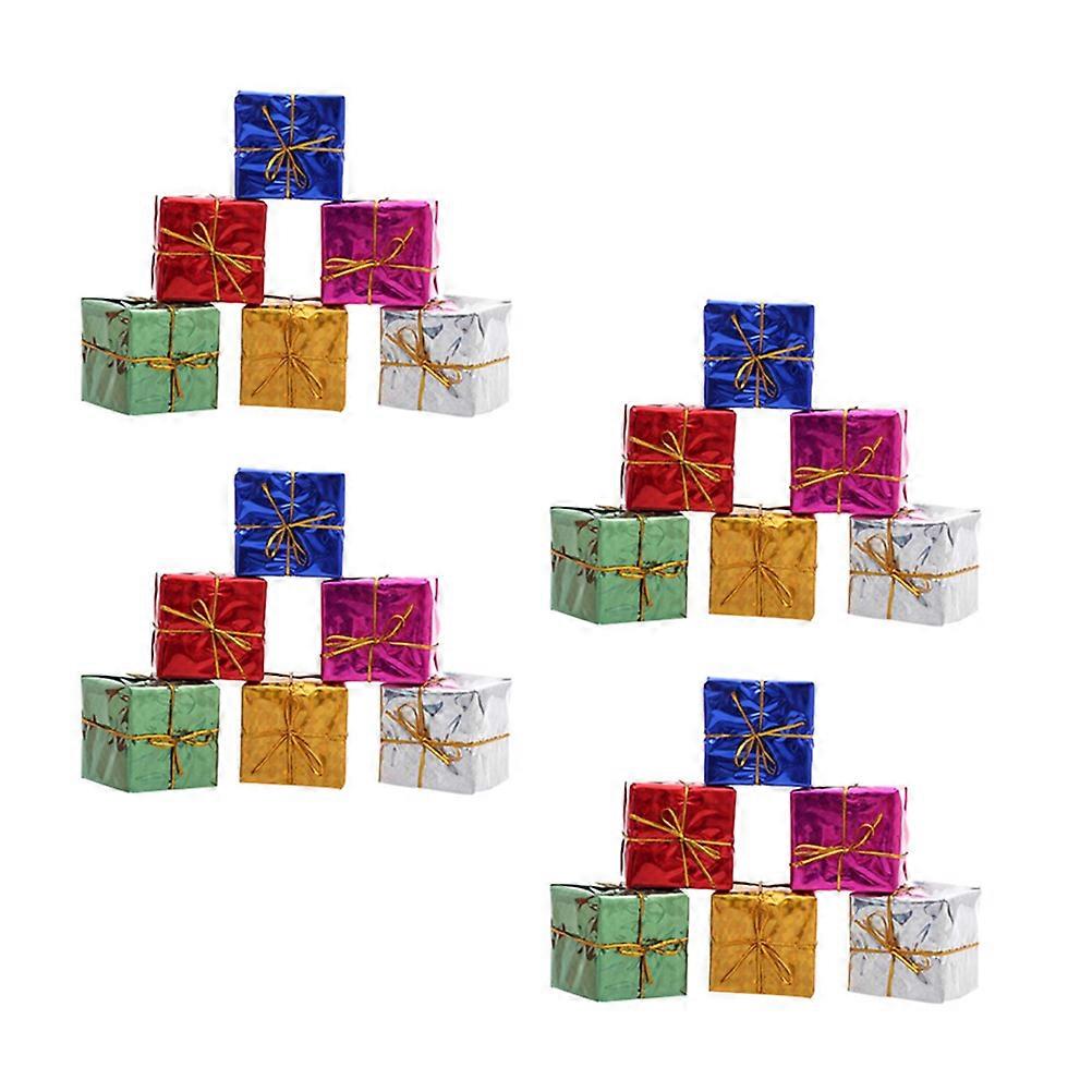 Mini Present Boxes 48Pack Shiny Mini Boxes Perfect For Valentine's Day Assorted Decorations Christmas Decorations