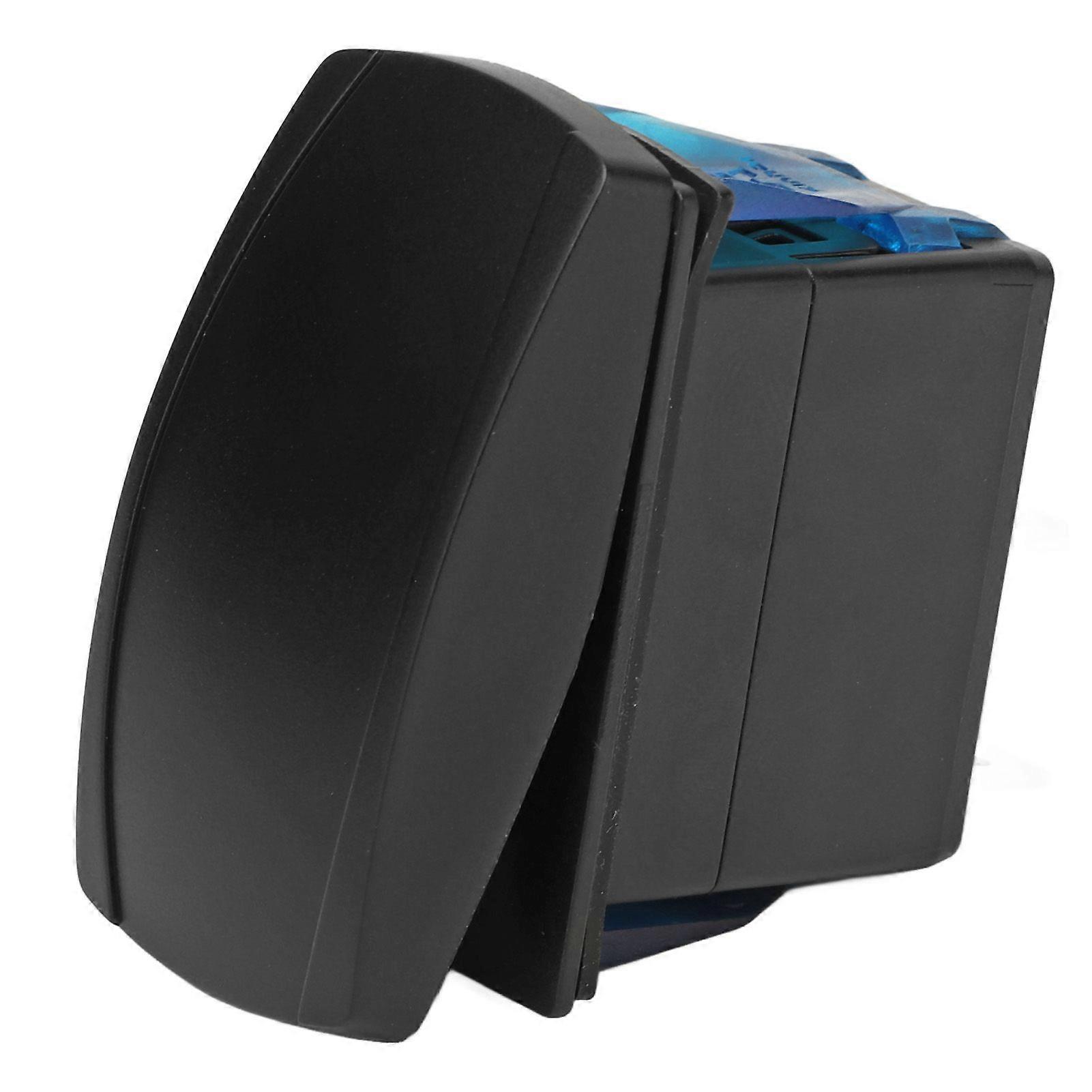 Interrupteur à bascule à 5 broches étanche bipolaire double jet LED