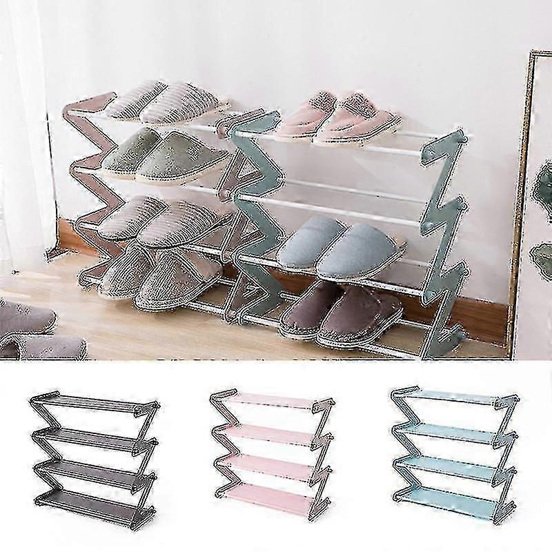 4-Tier Expandable Shoe Rack for Compact and Organised Storage