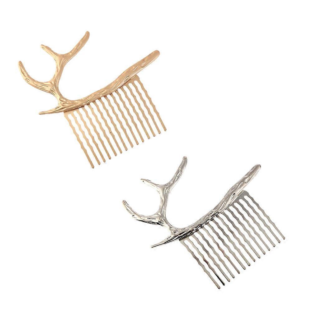 Festive Hairstyling Items, Modern Antler Combs for Bridal Parties, Solid Structure