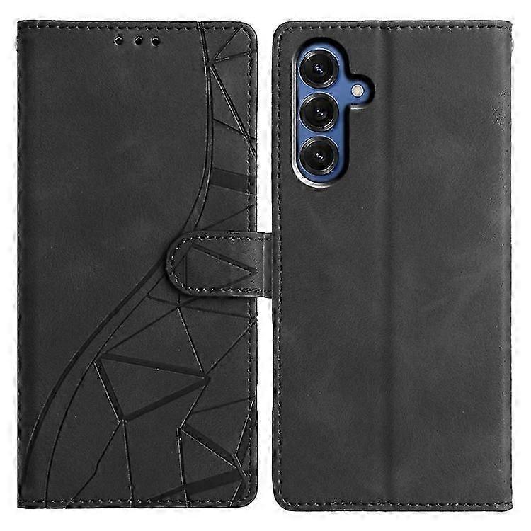Compatible For Samsung Galaxy A05s 4G Case Wallet Stand Imprinted Triangle Pattern Leather Phone Flip Cover