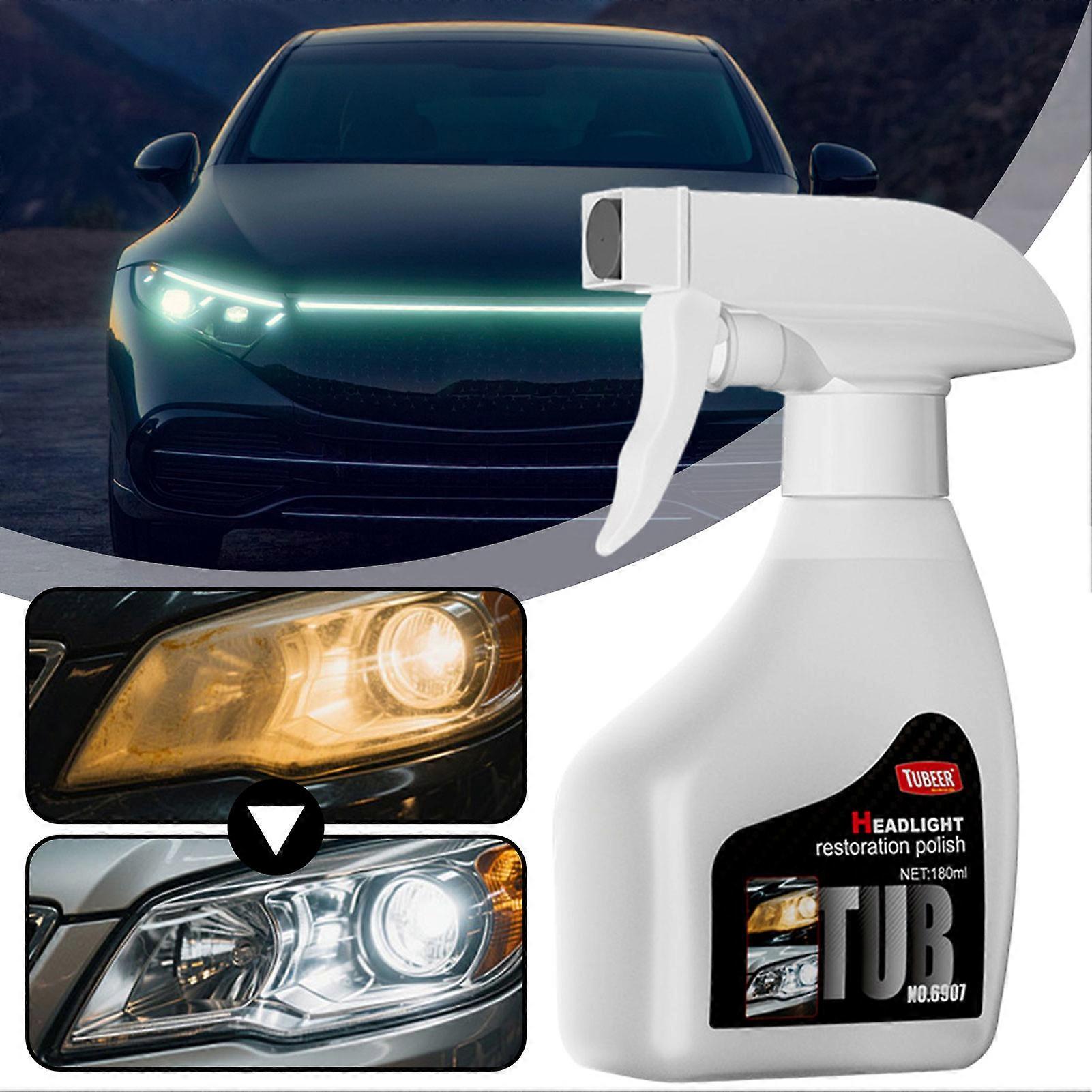 Headlight Restorer Polishing Liquid - 180ml Anti-Scratch Protector for Long-Lasting Clear Headlights