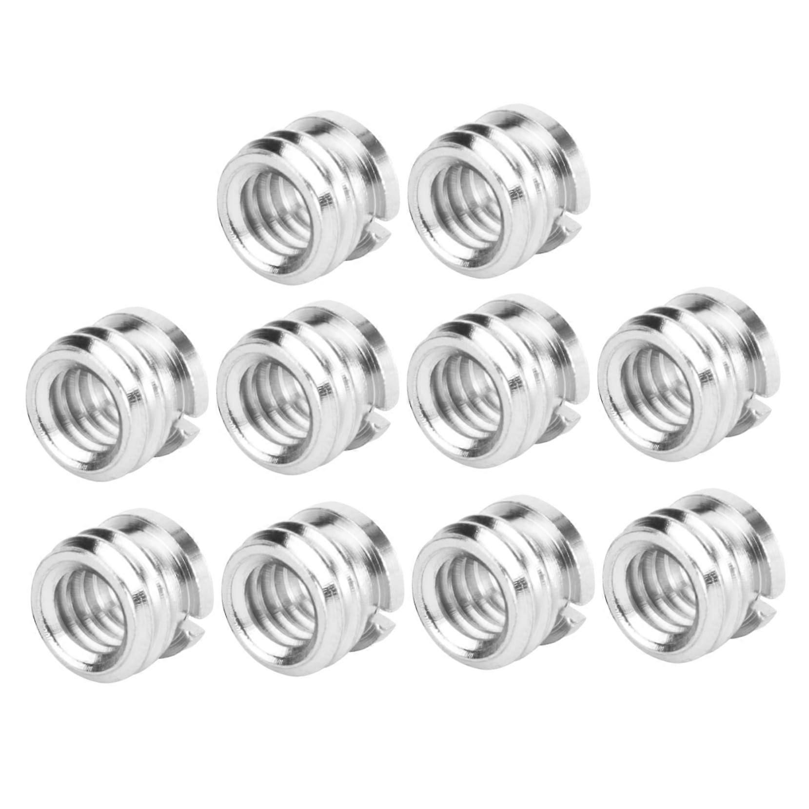 1/4' to 3/8' Tripod Adapter Nuts  Bronze Thread Converters for Screws (Pack of 10)