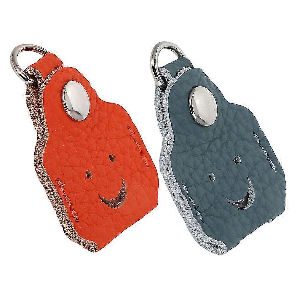 Key cap Cover Set Leather Protector Electric Bike Identification 2Pcs