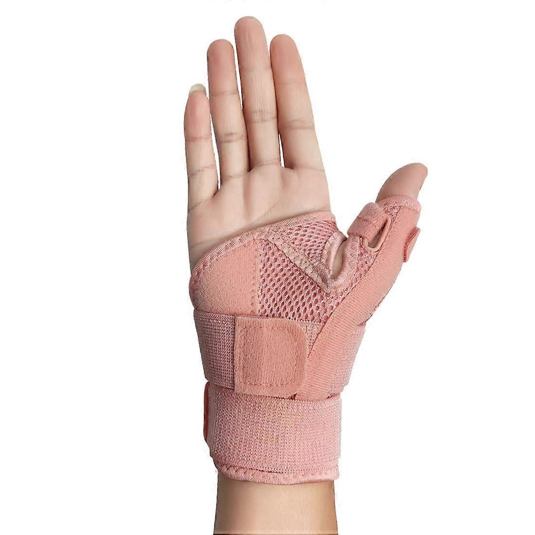 Thumb Brace Right  Left, Orthosis for Sprains, Reversible Splint for Arthritis Pain  Pink