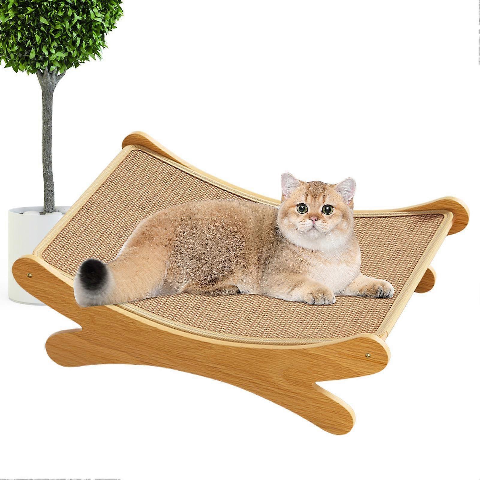2in1 Scratching Board with Cushion and Resting Spot Breathable Nest, Durable for Indoor and Outdoor Use Ideal Pet Accessory for Households