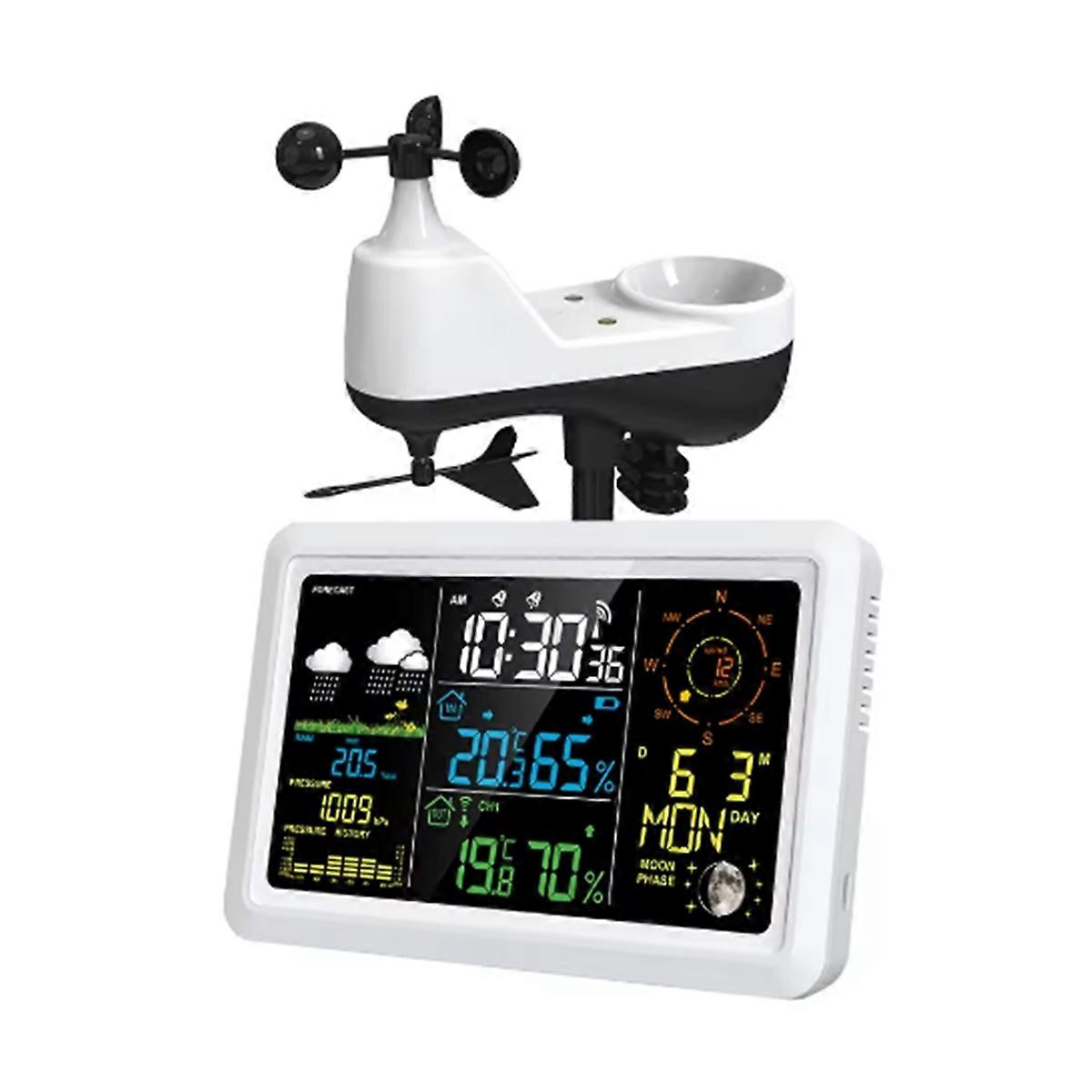 7.5In LCD Screen Weather Station with Outdoor Sensor(EU)