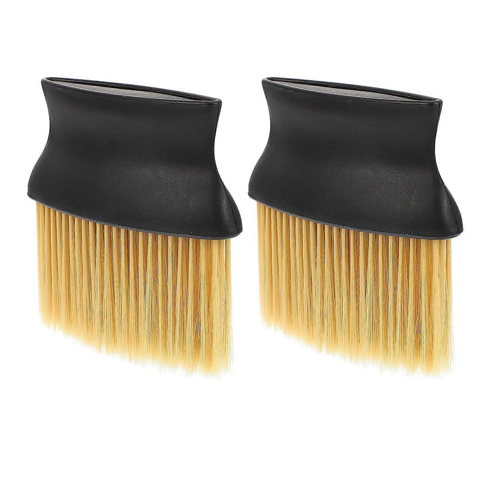 Barber Brush 2pcs Comfortable Hair Cleaning Tool For Barber Shop Use Elastic Design With Assorted Color