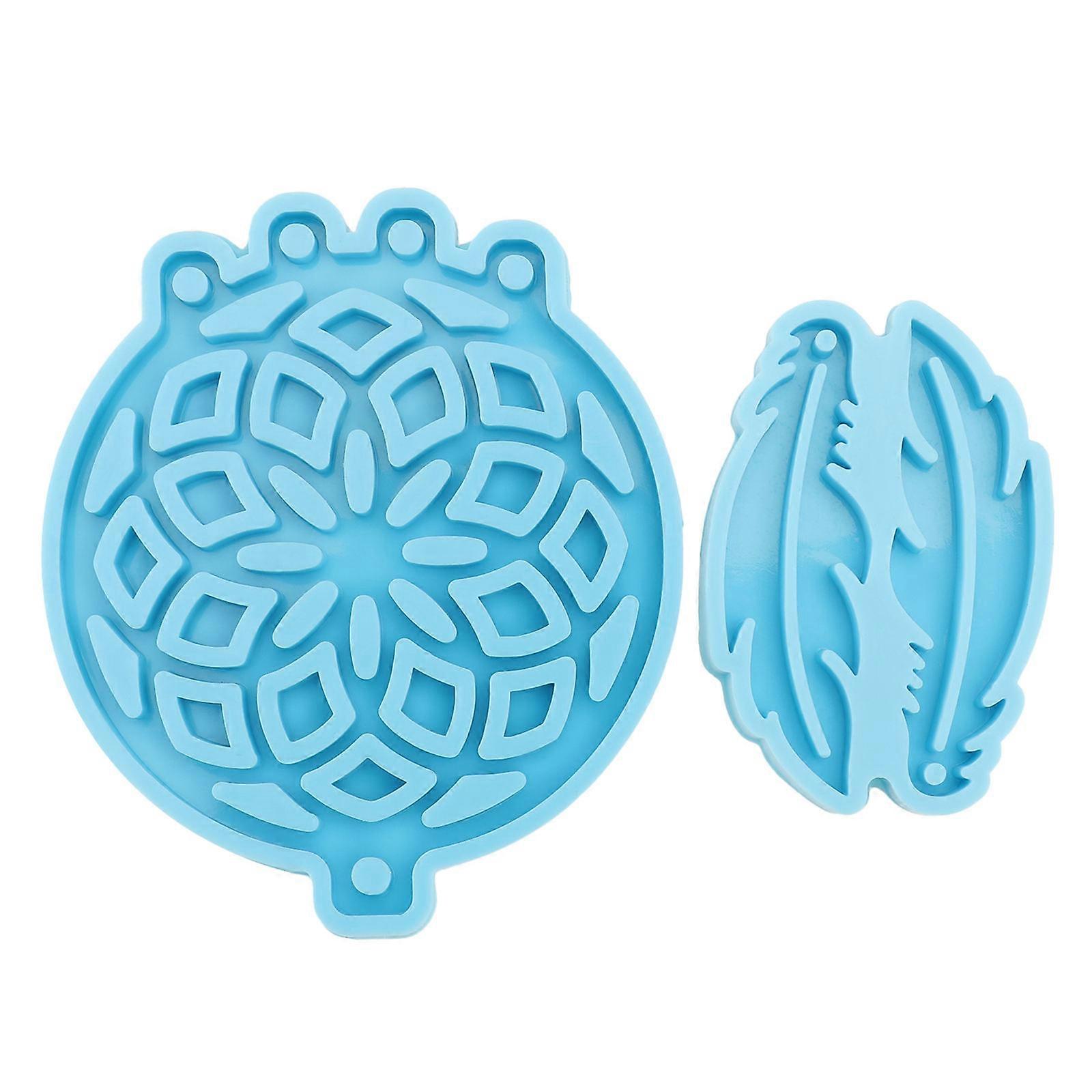 Decorative Mold 2Pcs Dream Catcher DIY Silicone Mold Handmade Projects 7.5X6.5CM Techniques