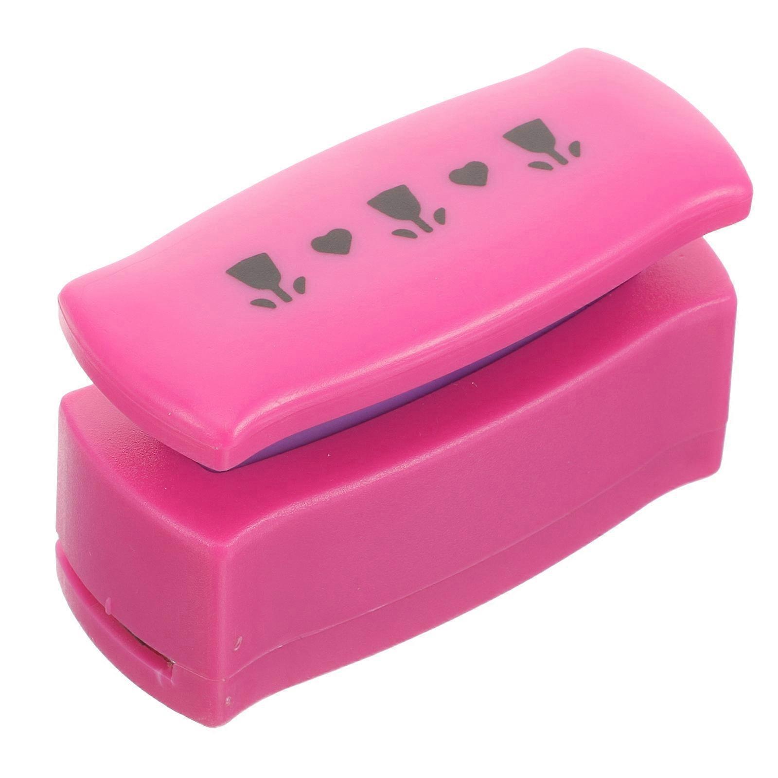 Violet Paper Punch for DIY Crafts and Scrapbooking Made of Plastic