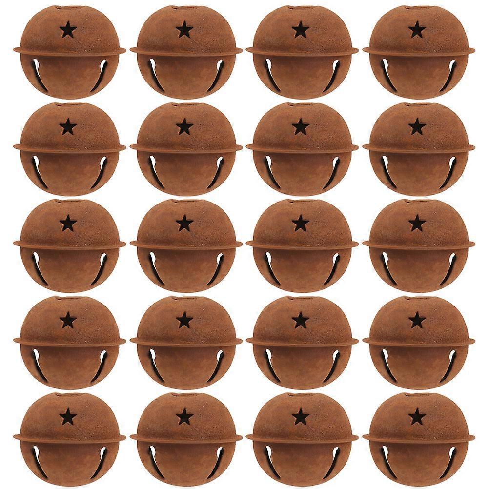 50Pcs Bell-Shaped Christmas Decoration For Families Featuring Dark Brown Color And Modern Aesthetic Design