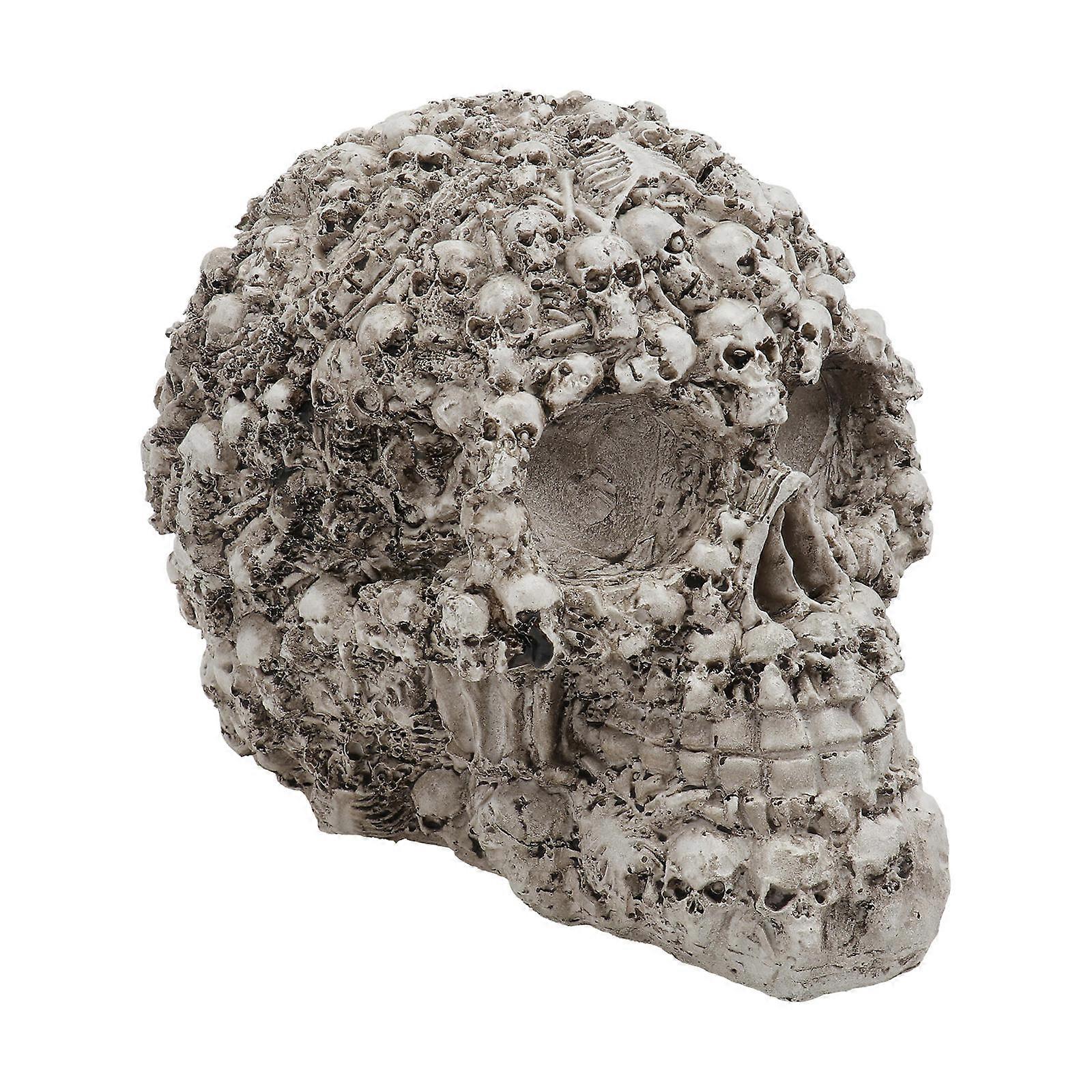 Skull Shape Resin Ornament for Home Decor and Festive Atmosphere 1Pack