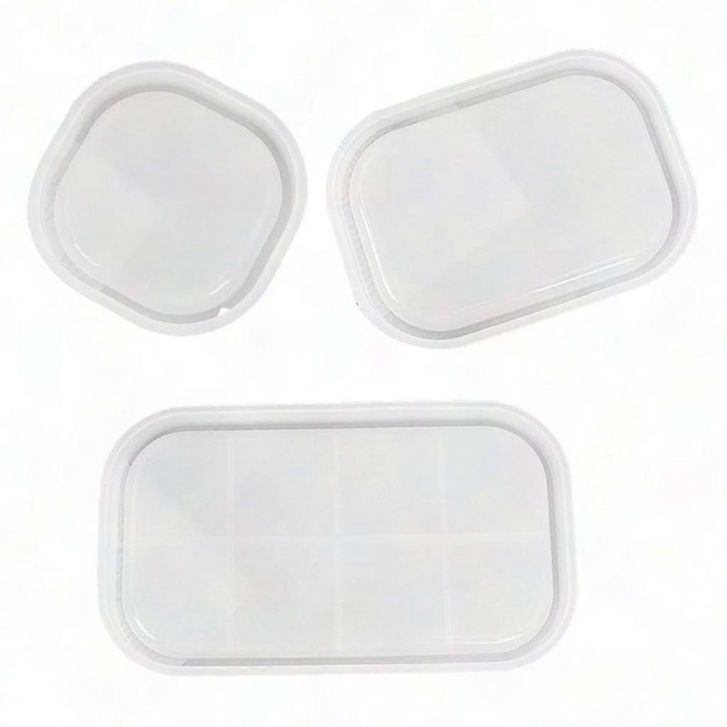 Crystal Fruit Plate Serving Board Handmade Silicone Mold for Oval Tray