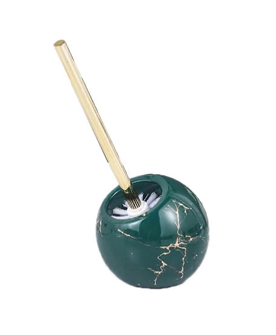Keramik Dome WC Bürste und Halter Set Bodenstehend (Dunkelgrün)