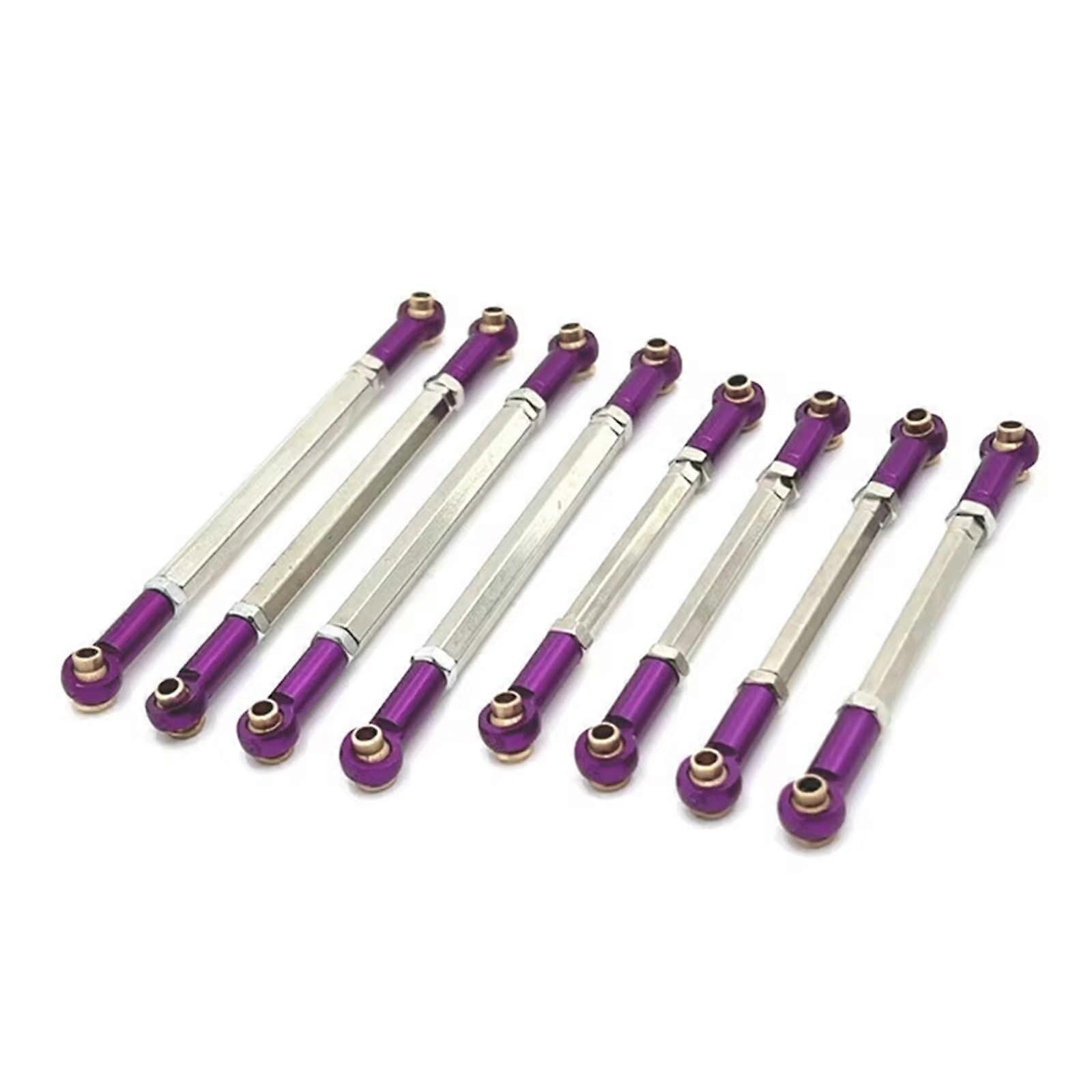 RC Parts for MN for MN128 for Wrangler 1/12 RC Car Parts Accessories Metal Upgrade, Adjustable for Chassis Linkage (Purple)