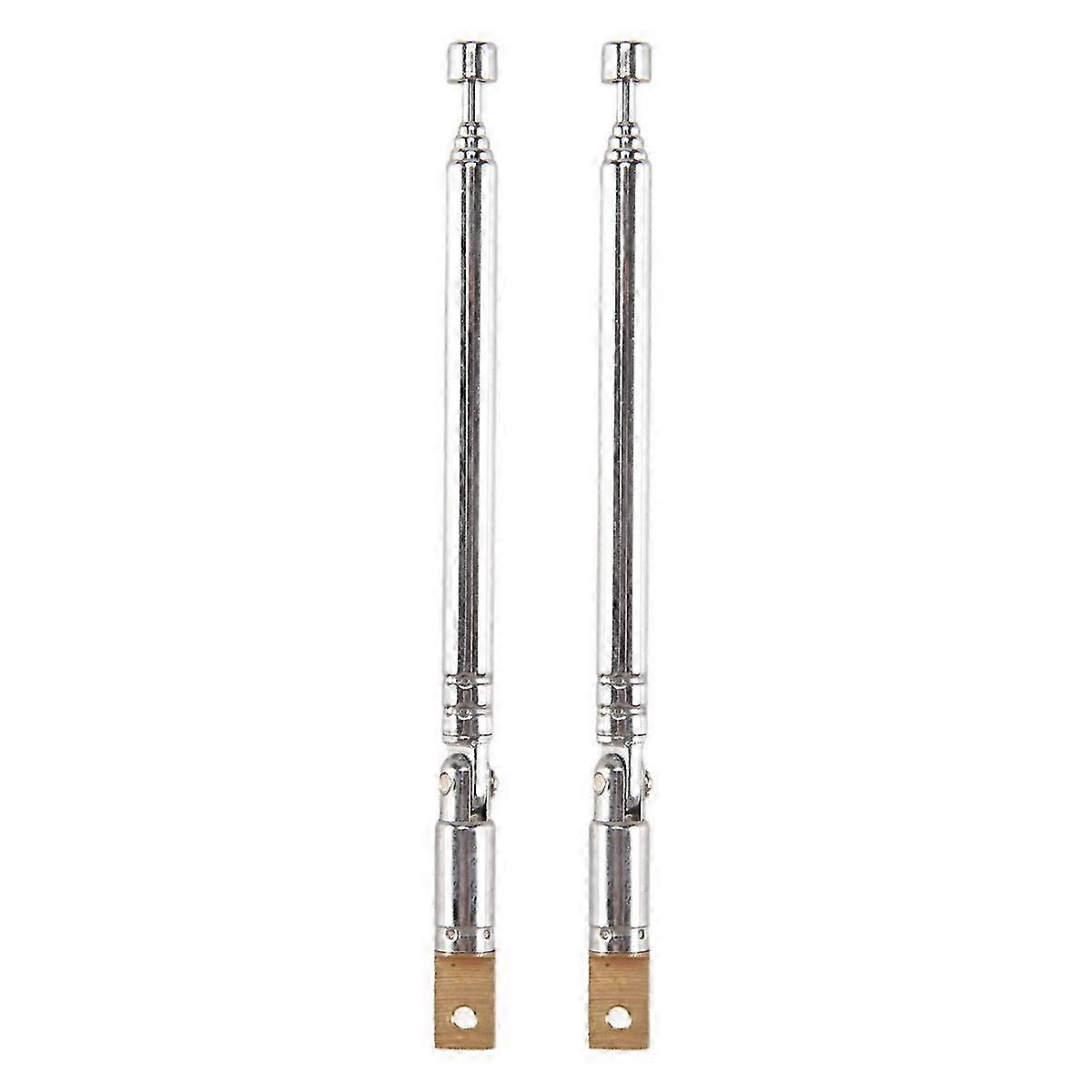 Antenne télescopique de remplacement de 25,4 cm à 5 sections pour la radio TV avec 2 pièces de rechange