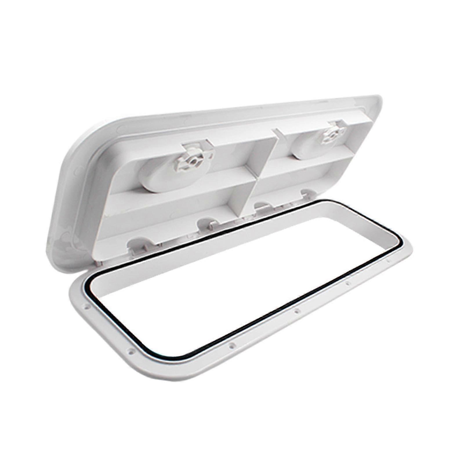 Marine Boat Deck Access Plate 60.7cm x 24.3cm Rectangular White Inspection Cover