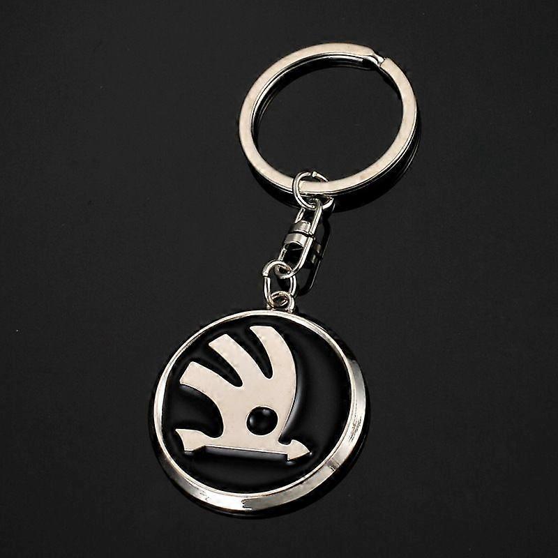 Metal key ring with token for Trolley Silver One size