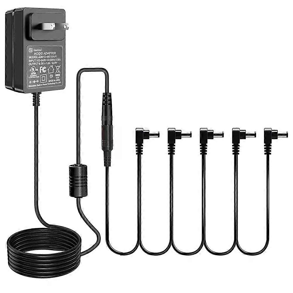 9V 15A AC Strømadapter til BOSS Behringer DigiTech Jim Dunlop Nobels Xotic Zoom Effekter Pedaler Casio Keyboard Marshall Donner