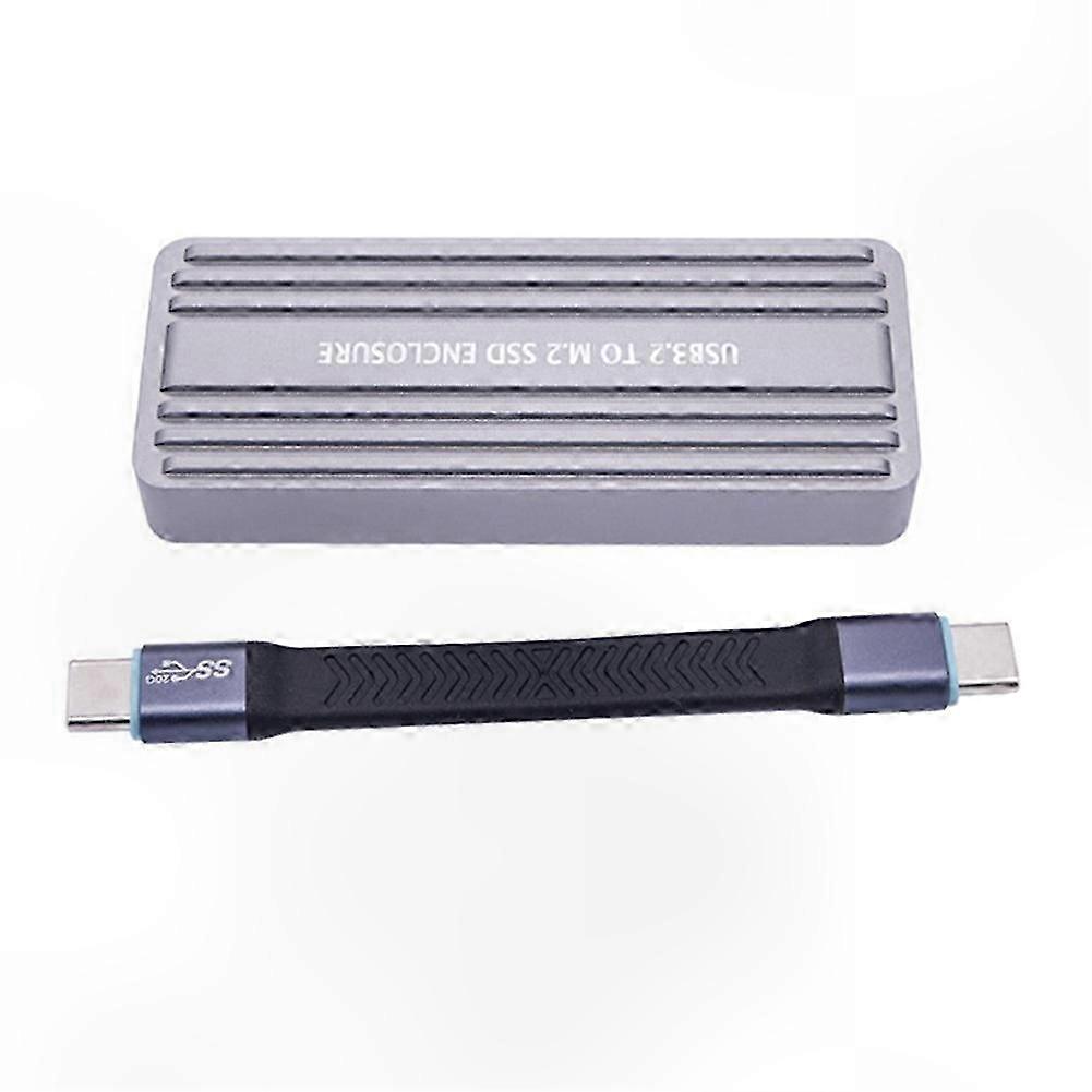M.2 NVMe NGFF SSD Enclosure USB 3.2 GEN 2 to M.2 SSD 20Gbps Solid State Drive M.2 Case Box for 2230/2242 SSD