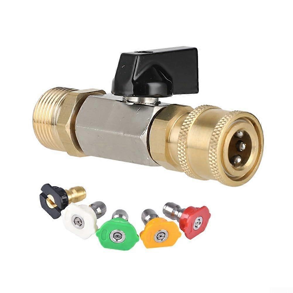 Reliable Brass Adapter for  Pressure Washers with 360 Degree Rotating Feature (B)