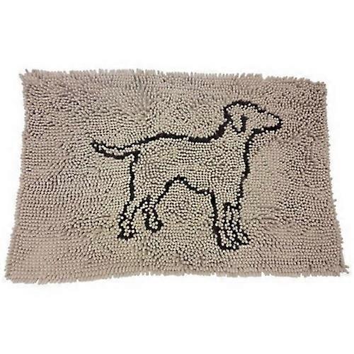Pup Ice Spot Clean Paws Microfiber Mat, 35X24 Inches, Tan