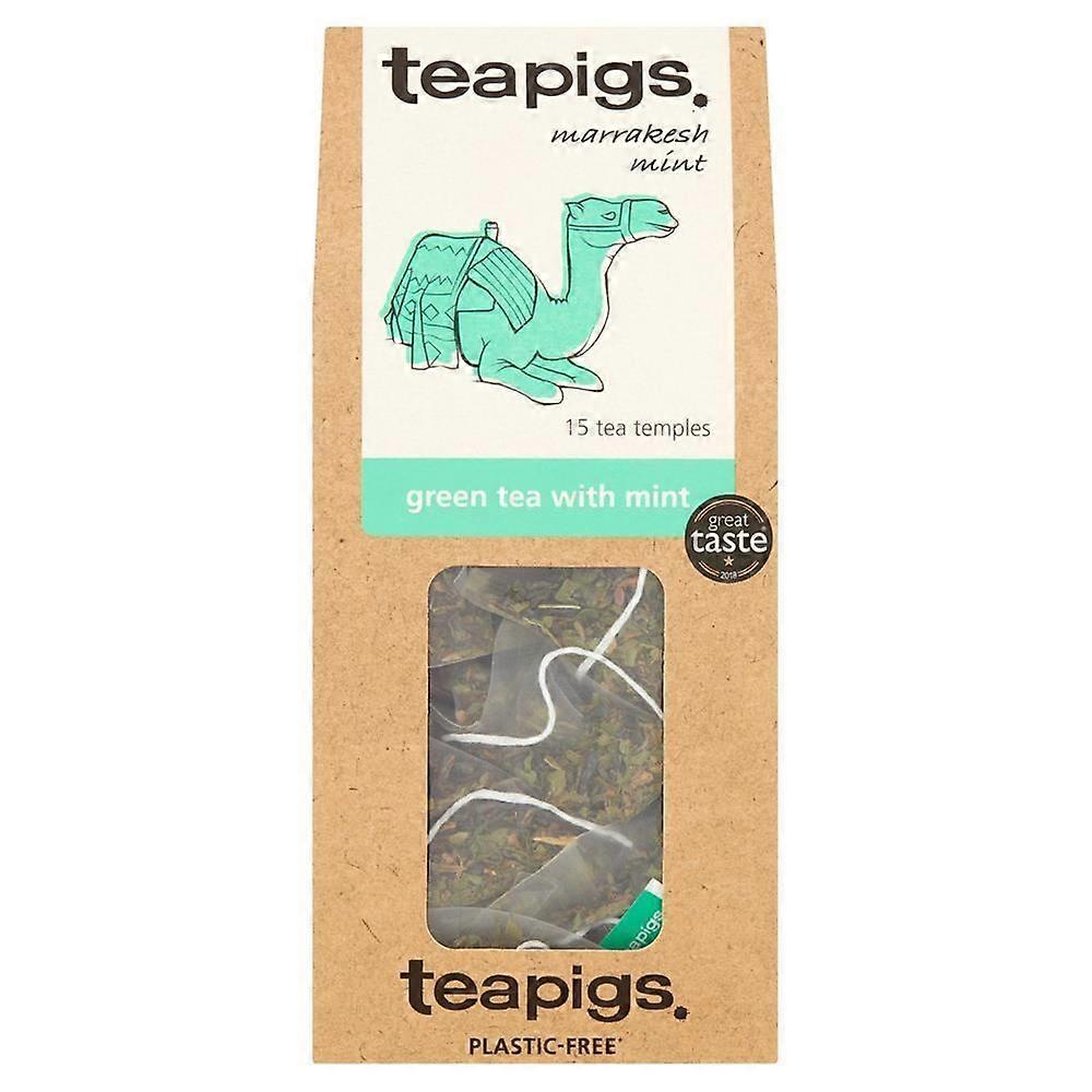 Teapigs green tea with mint 15 tea temples - 3 Pack