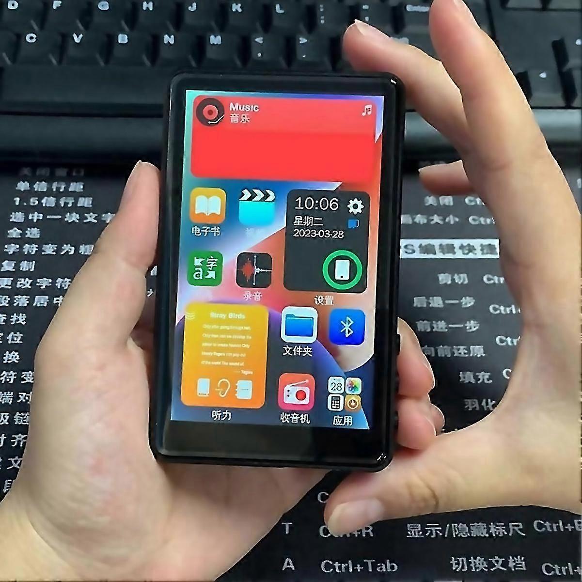 For 4 Inch Mp3 Player Bluetooth Music Player Builtin Speaker