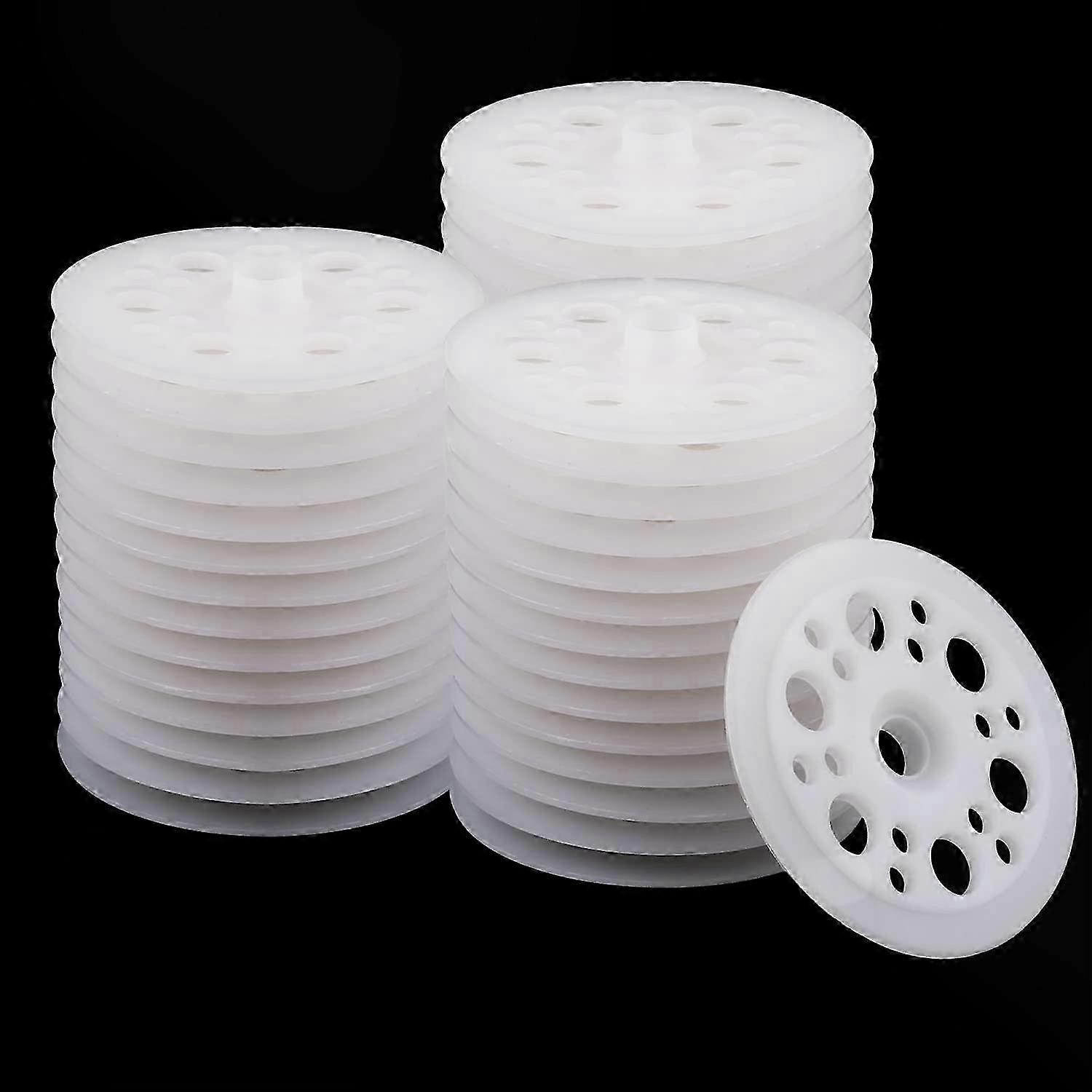 100 Pack Polypropylene Flat Washers, 45mm Foam Insulation Board Fastening Support Washers