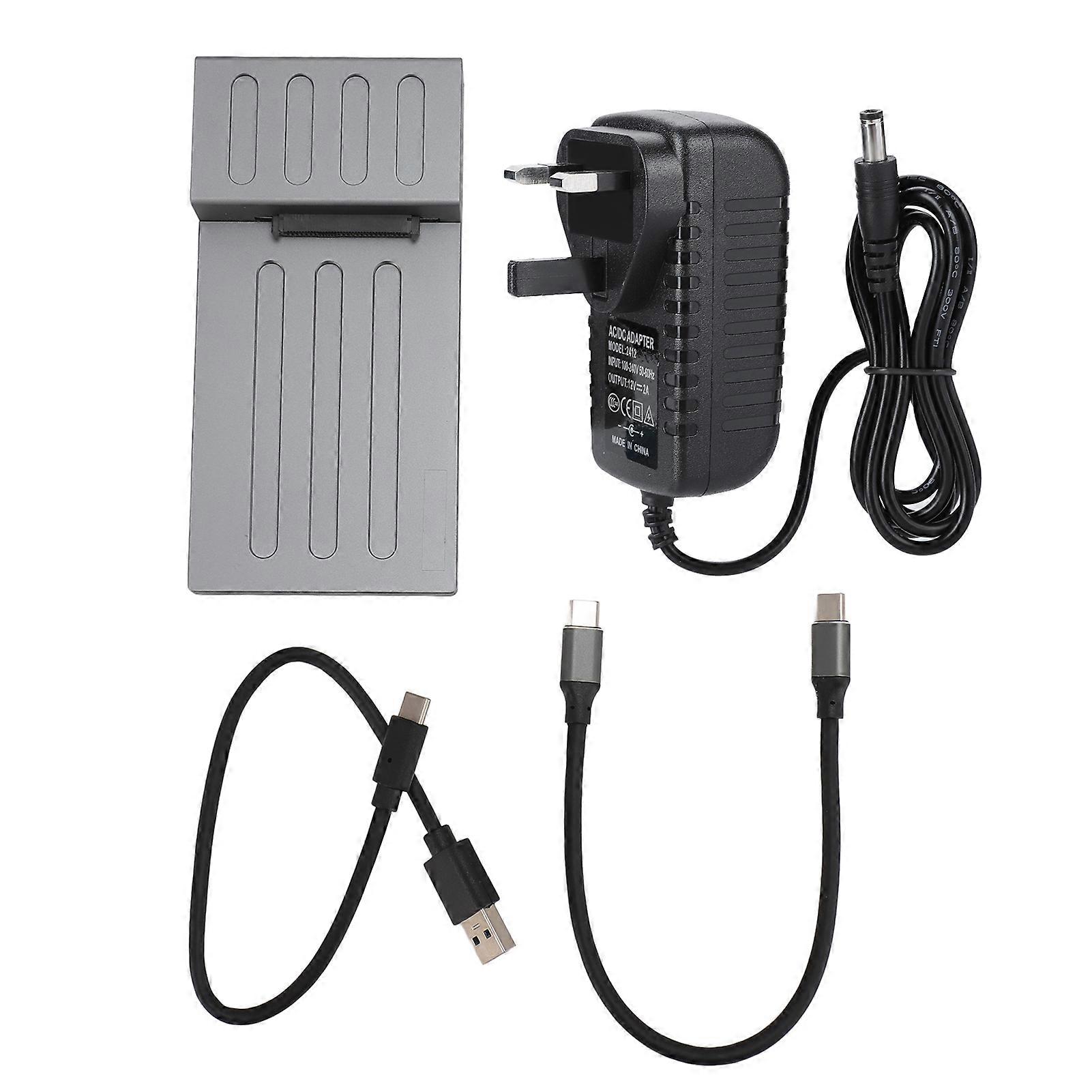 USB 3.2 Gen 2 to U.2 NVMe SSD Docking Station 10Gbps Type C Reader UK Plug