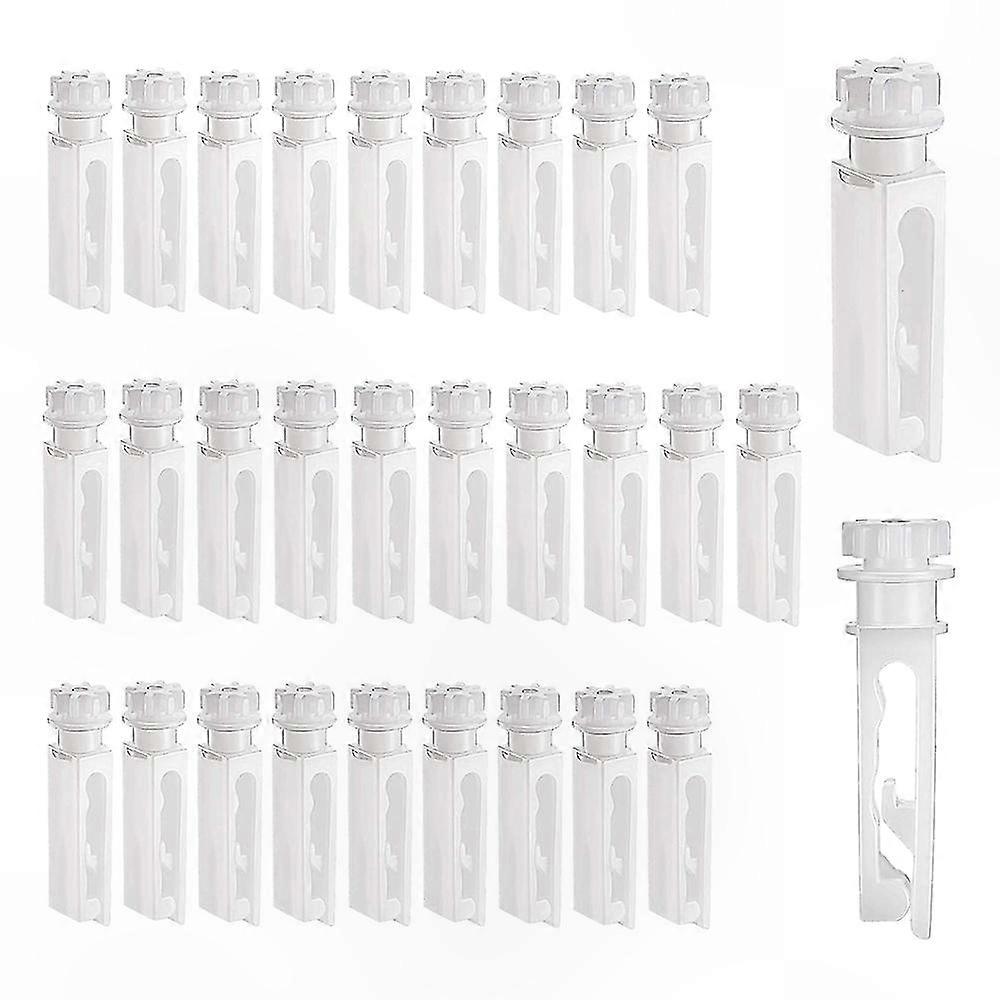 Vertical Blind Replacement Stems, 30-Pack White Repair Clips for Vertical Blinds