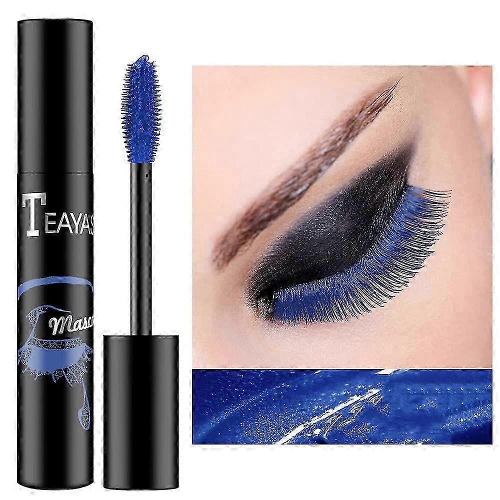 Blue Colored Mascara-Colorful Mascara/Long-lasting 4D Silk Fiber