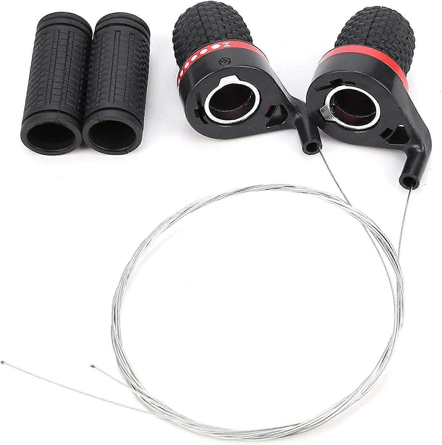 Twist grip switch set, speed shifter bicycle shift lever