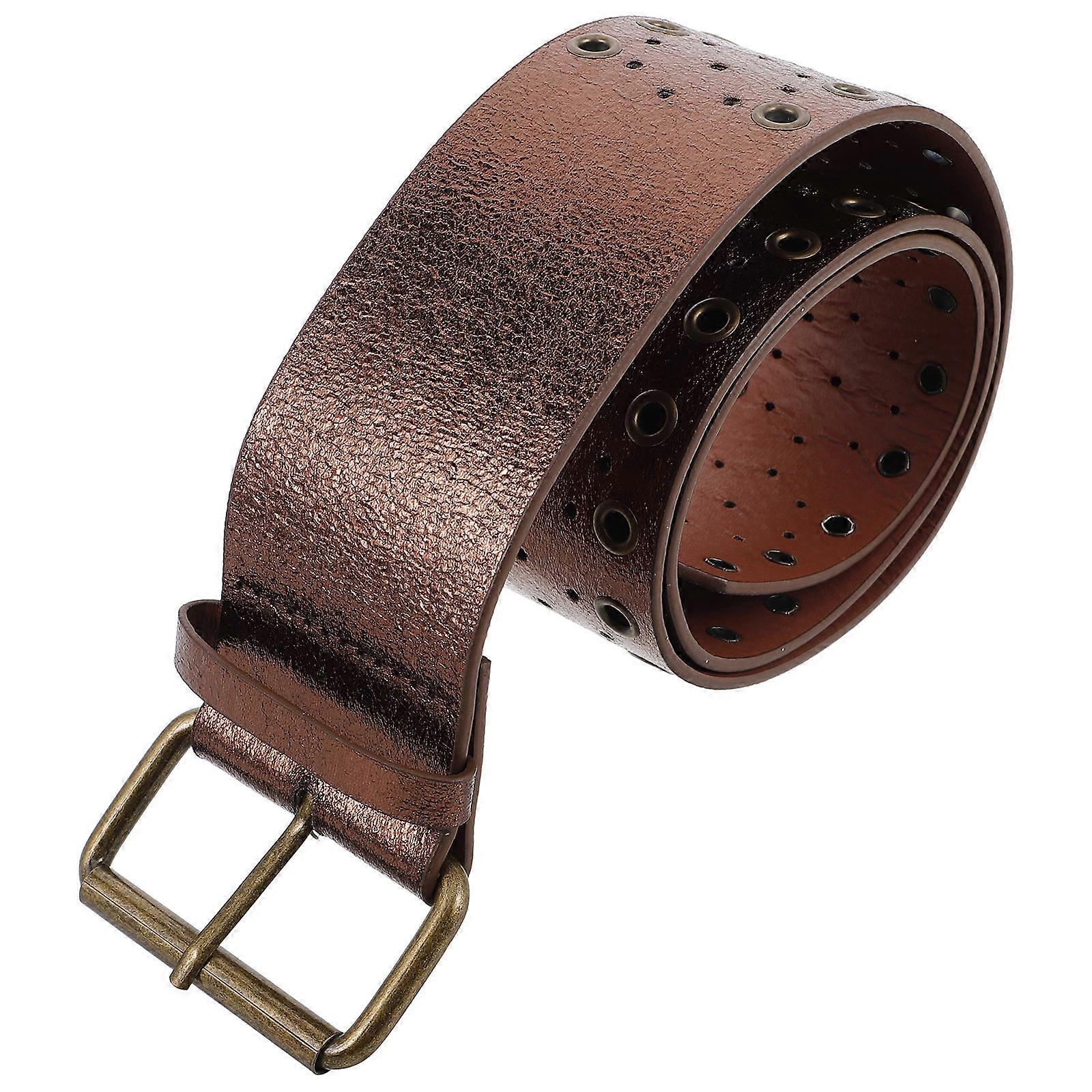 Wide Western Cowboy Belt Alloy Material for Men and Women Suitable for Everyday Wear 1Set