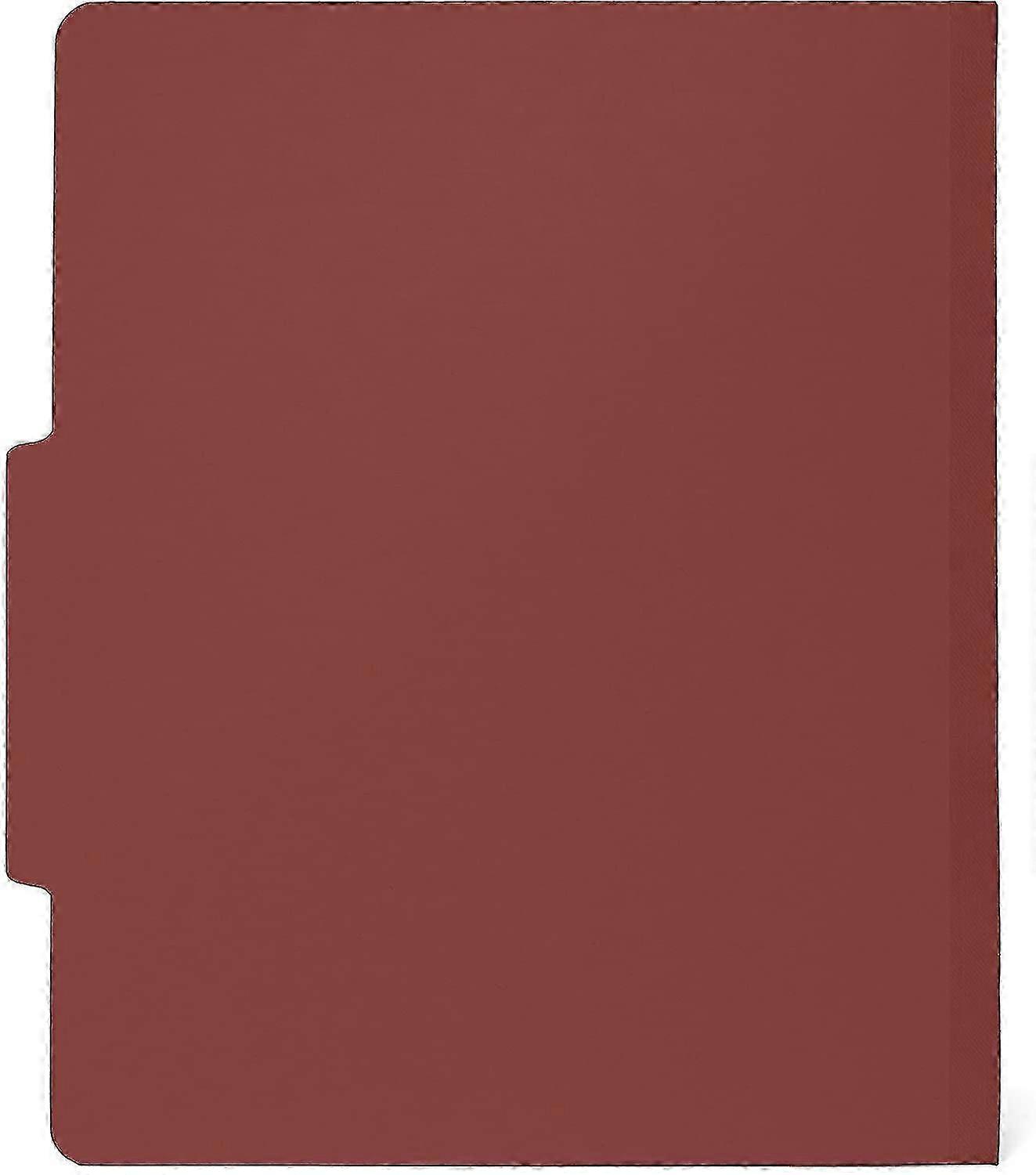 赤い分類フォルダー10個 - 仕切り2個 - 2インチ拡張 - 耐久性 標準的な医療ファイルを整理するために設計された2つのプロング、Law Clien SZRH A-S