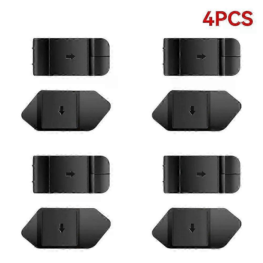 Universal Motorcycle Helmet Intercom Mounting Clip with Double-Sided Tape Base for Bluetooth Devices