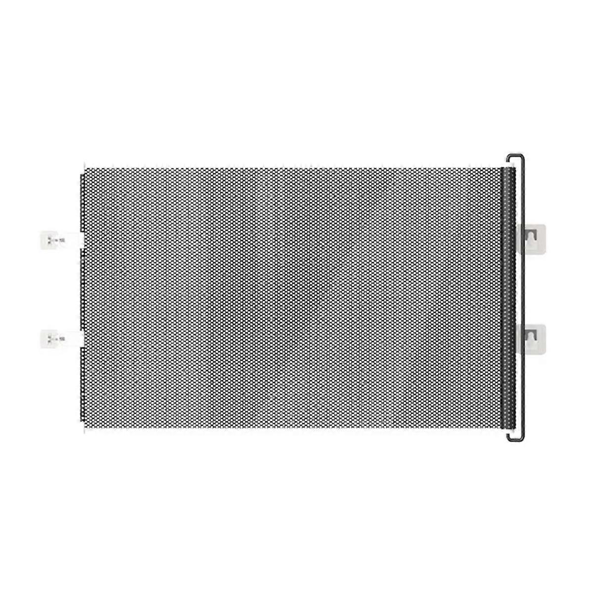 Retractable Pet Safety Gate Baby Barrier Indoor Mesh Fence Stair Barrier for Dogs Kitten with Reinforced Strip Prevent