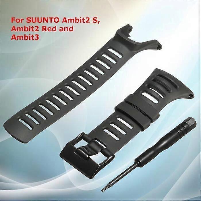 Rubber Watch Strap + Screwdriver For SUUNTO Ambit2 S Ambit2 Red Ambit3