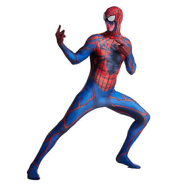 Spider-Man Jumpsuit Spider-Man Cosplay Costume Halloween Party Props Adult
