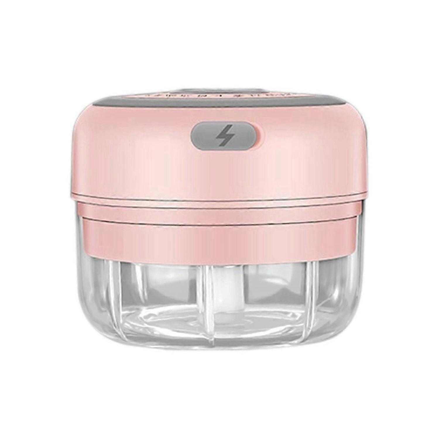 Electric Garlic Masher Mini Chopper Ginger Masher Machine Pink
